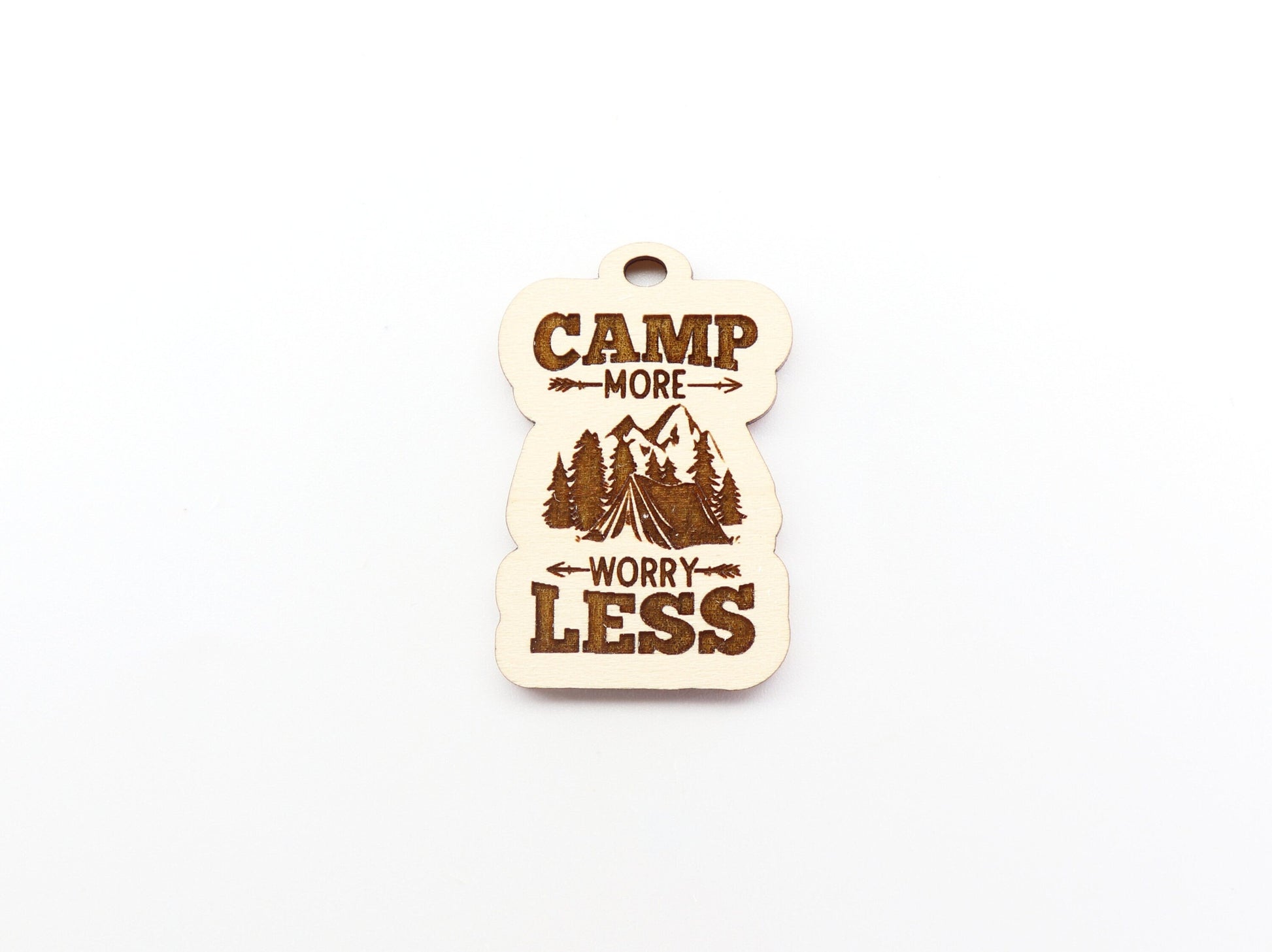 Camping Keychain blanks, DIY keychain, wood blanks