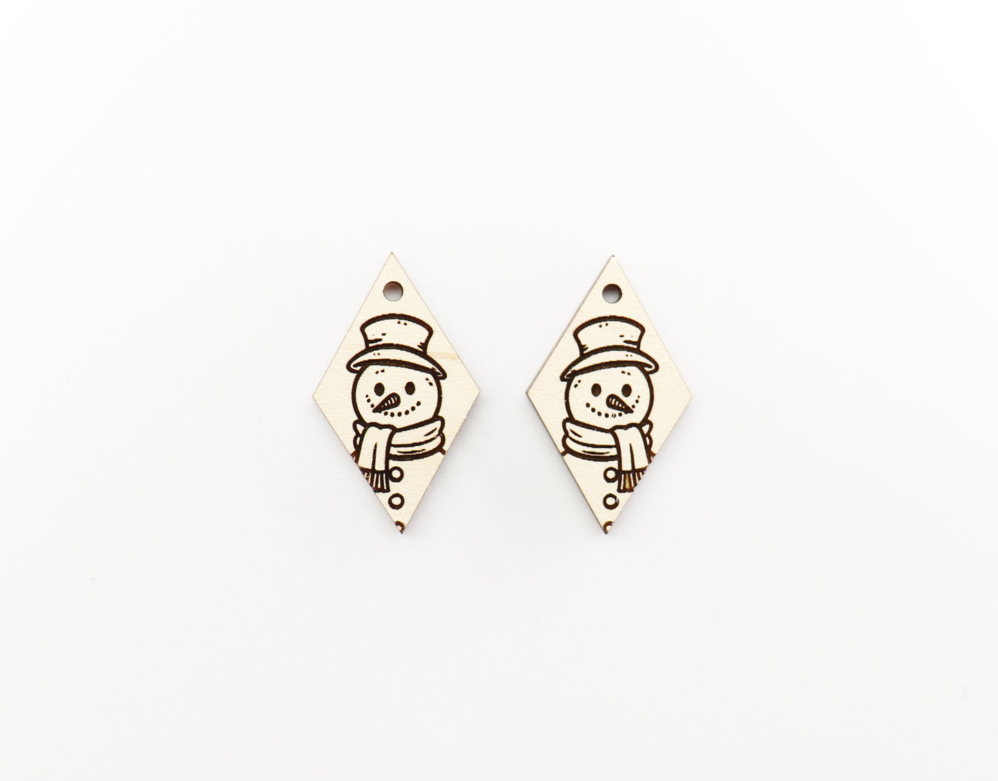 Snowman earring blanks, earring findings, Christmas blanks