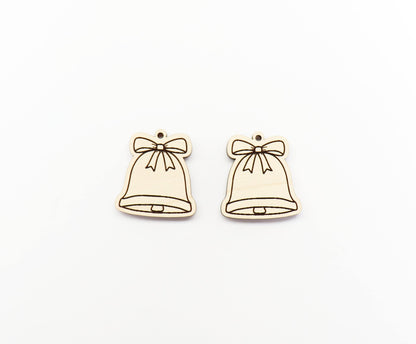 Bell earring blanks, Christmas earring blanks, earrings DIY