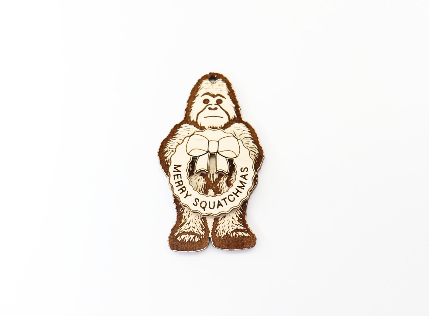 Bigfoot ornament, wood blanks, wood cutouts