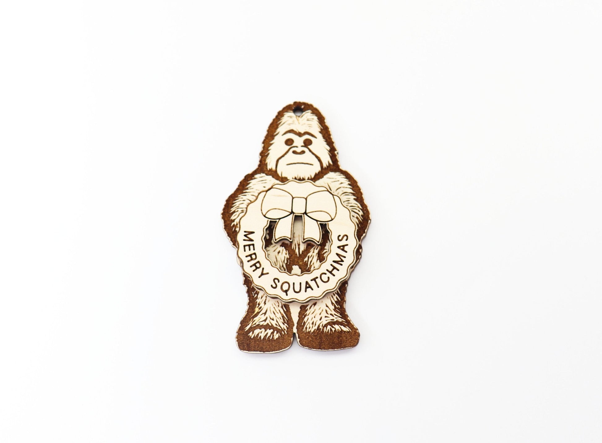 Bigfoot ornament, wood blanks, wood cutouts