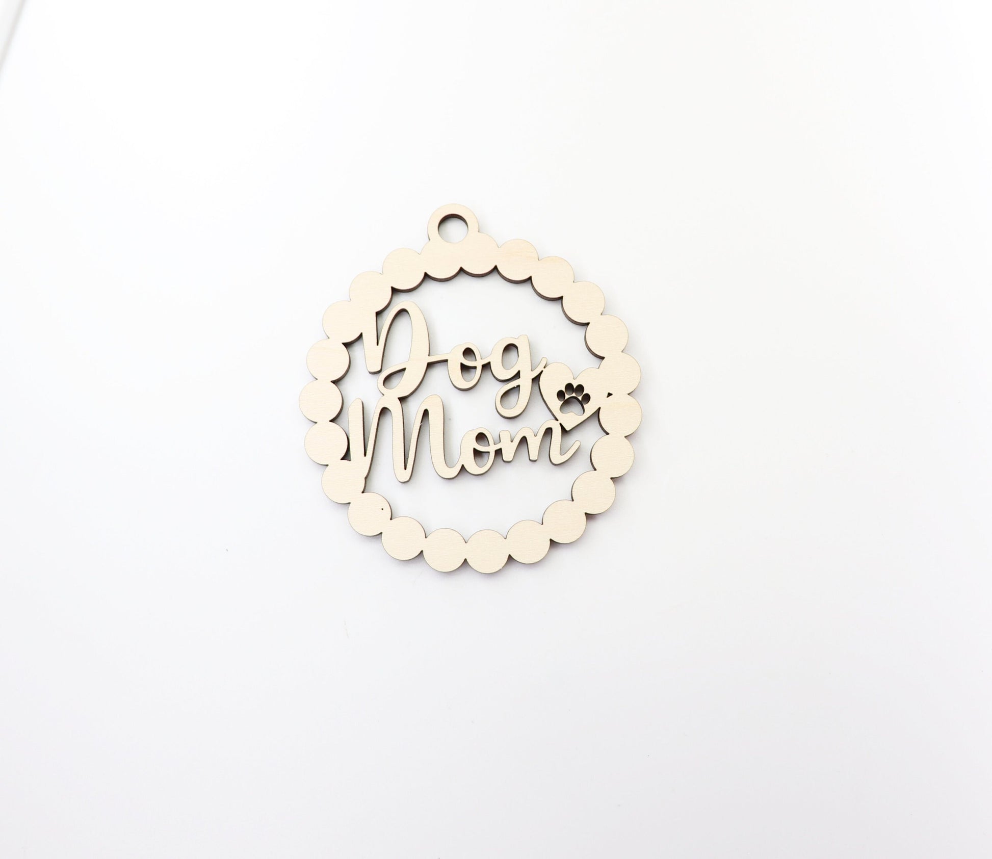 Dog mom car charm, wood blanks, wood cutouts