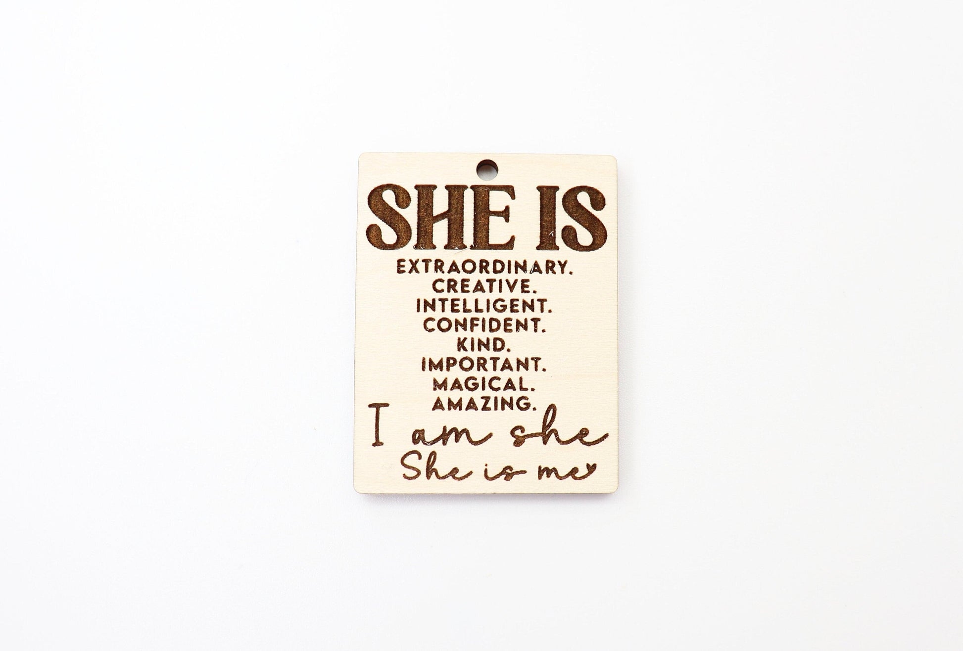 She is Keychain blank, wood blanks, wood cutouts