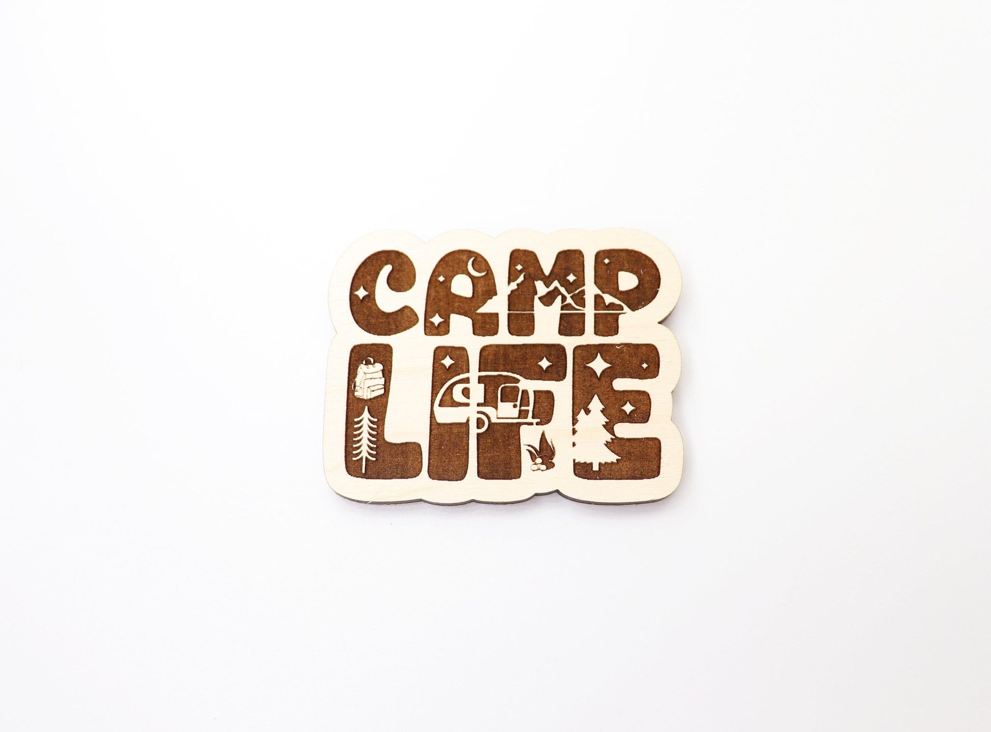 Camp life Magnet blanks, DIY magnet, wood blanks