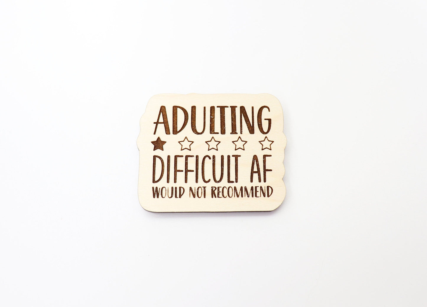 Adulting Magnet blanks, DIY magnet, wood blanks