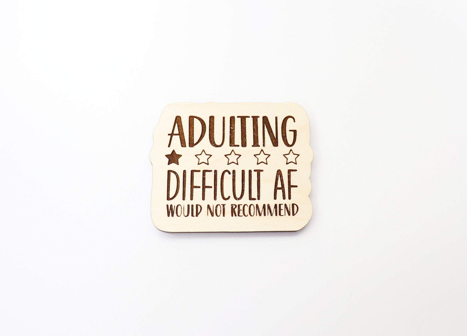 Adulting Magnet blanks, DIY magnet, wood blanks