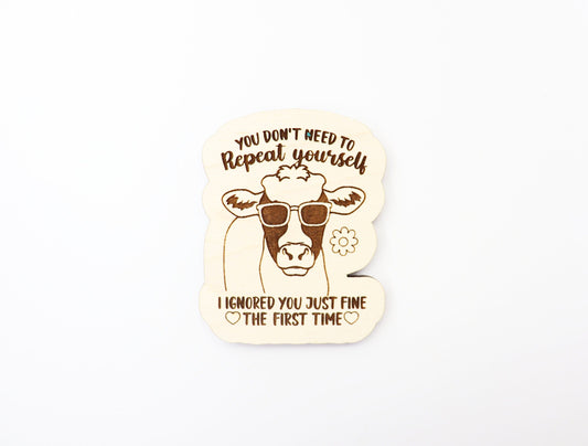 Funny cow Magnet blanks, DIY magnet, wood blanks