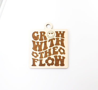 Grow charm blank, wood blanks, wood cutouts