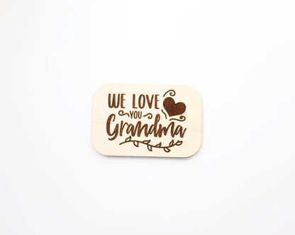 Grandma Magnet blanks, DIY magnet, wood blanks