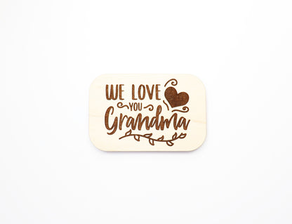 Grandma Magnet blanks, DIY magnet, wood blanks