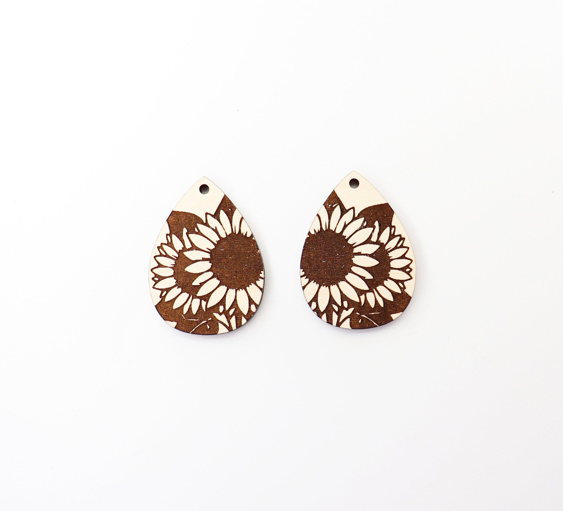 Sunflower earring blanks, DIY earrings