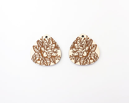 Floral earring blanks, DIY earrings, earring blanks