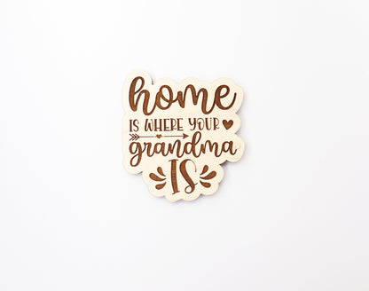 Grandma Magnet blanks, DIY magnet, wood blanks