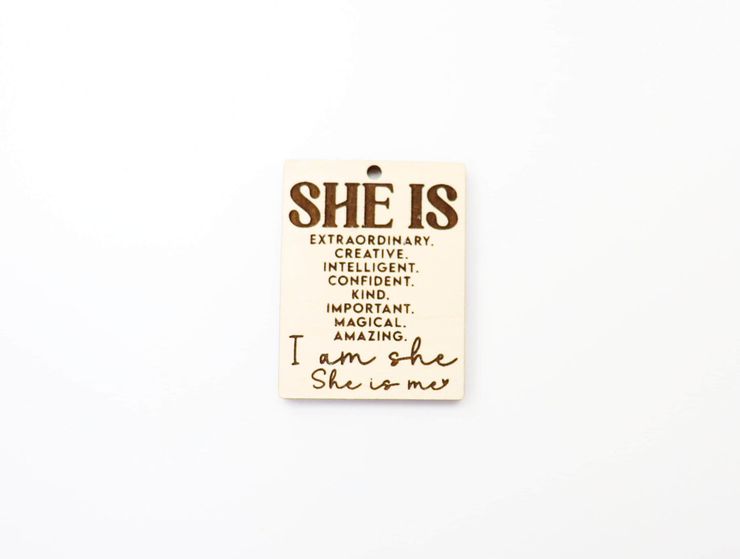 She is Keychain blank, wood blanks, wood cutouts