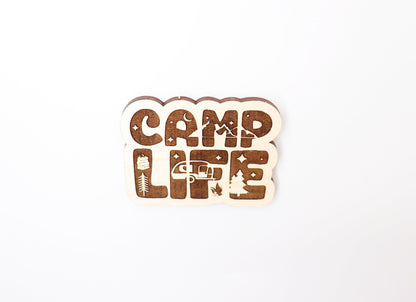 Camp life Magnet blanks, DIY magnet, wood blanks