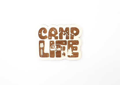 Camp life Magnet blanks, DIY magnet, wood blanks