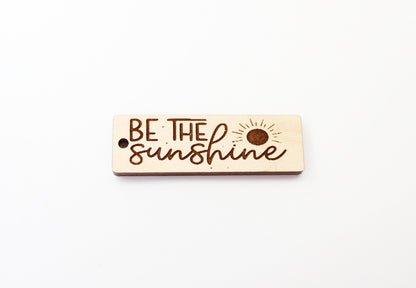 Sunshine Keychain blank, wood blanks, wood cutouts