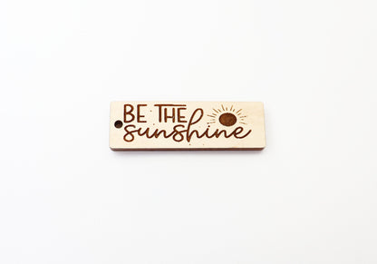 Sunshine Keychain blank, wood blanks, wood cutouts