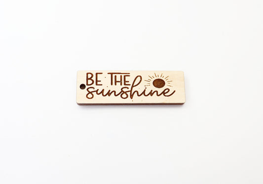 Sunshine Keychain blank, wood blanks, wood cutouts