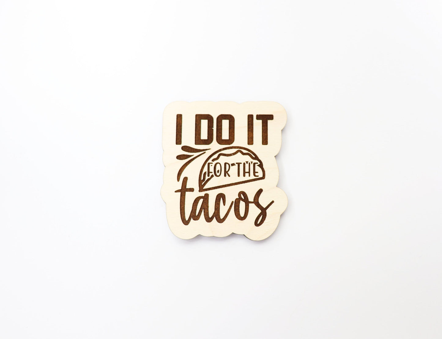 Taco Magnet blanks, DIY magnet, wood blanks