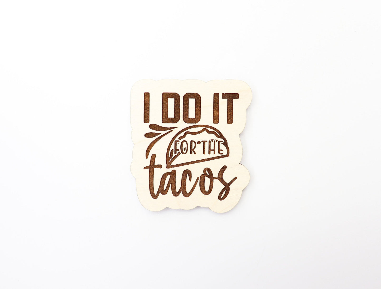 Taco Magnet blanks, DIY magnet, wood blanks