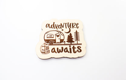 Adventure Magnet blanks, DIY magnet, wood blanks