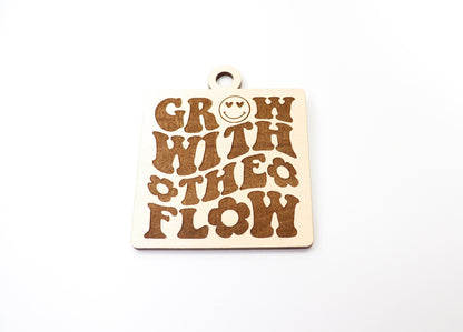 Grow charm blank, wood blanks, wood cutouts