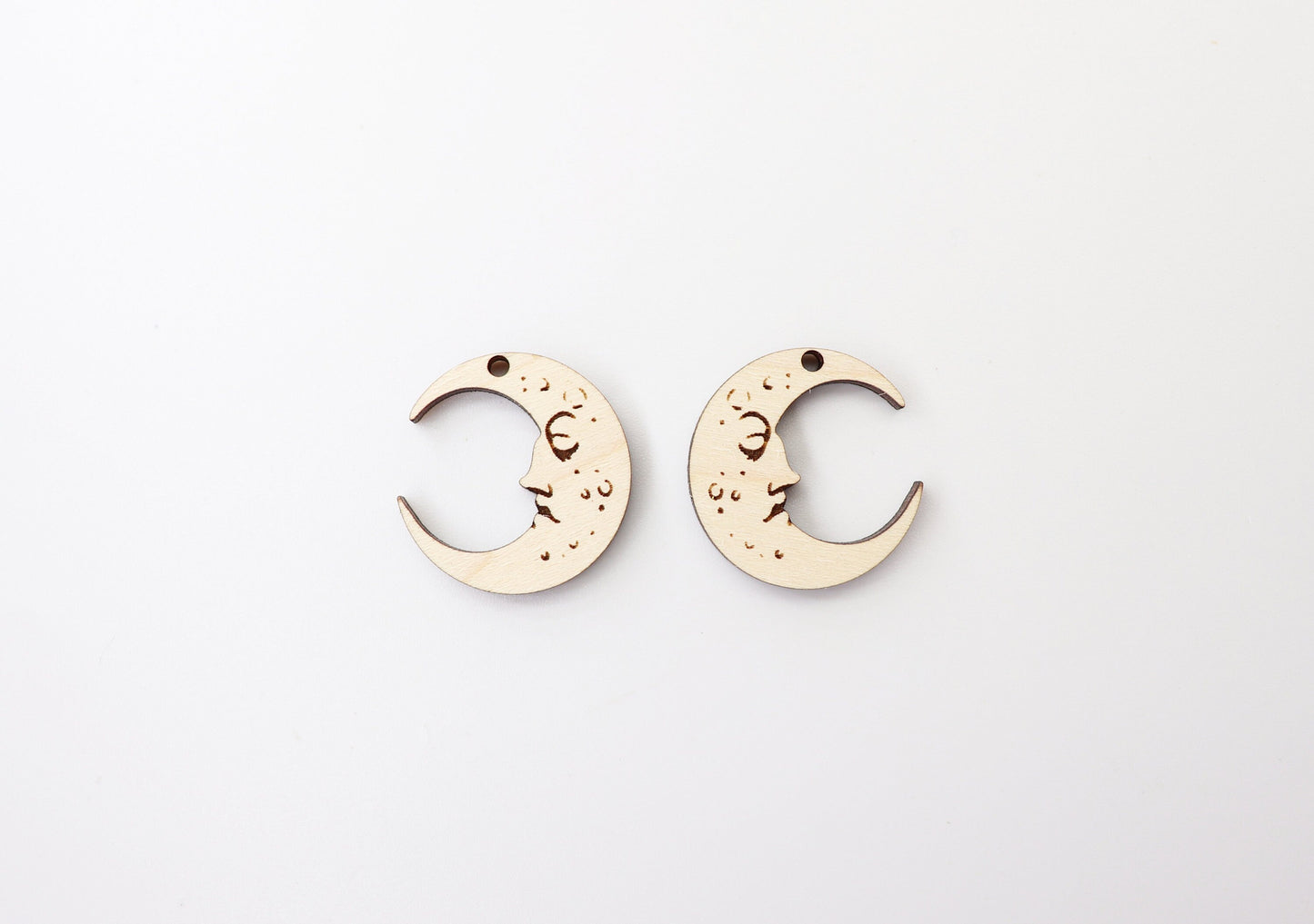 Moon earring blanks, earring findings, earring blanks