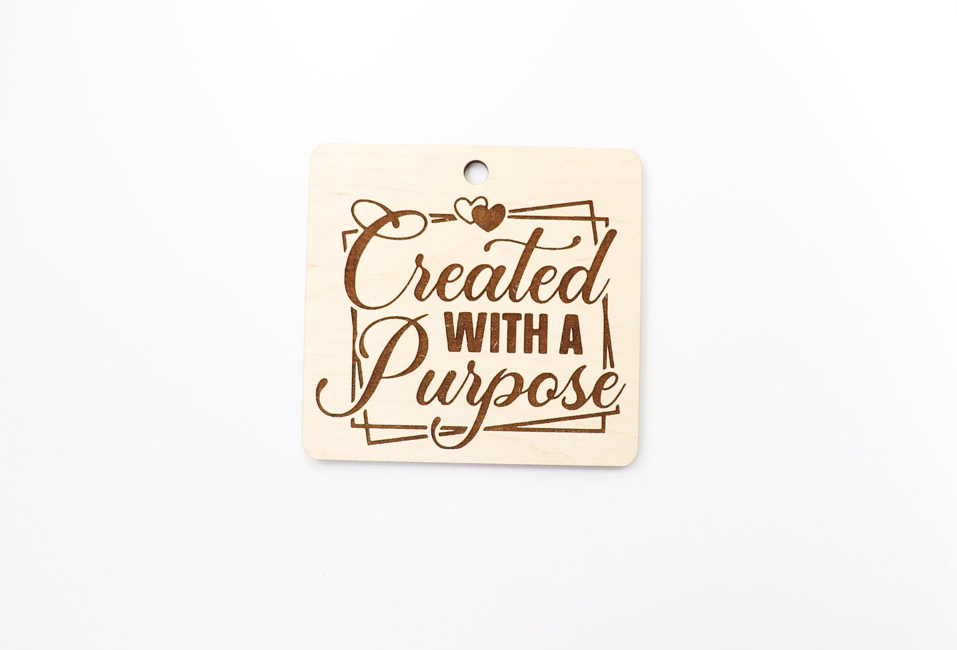 Created with a purpose car charm blank, wood blanks