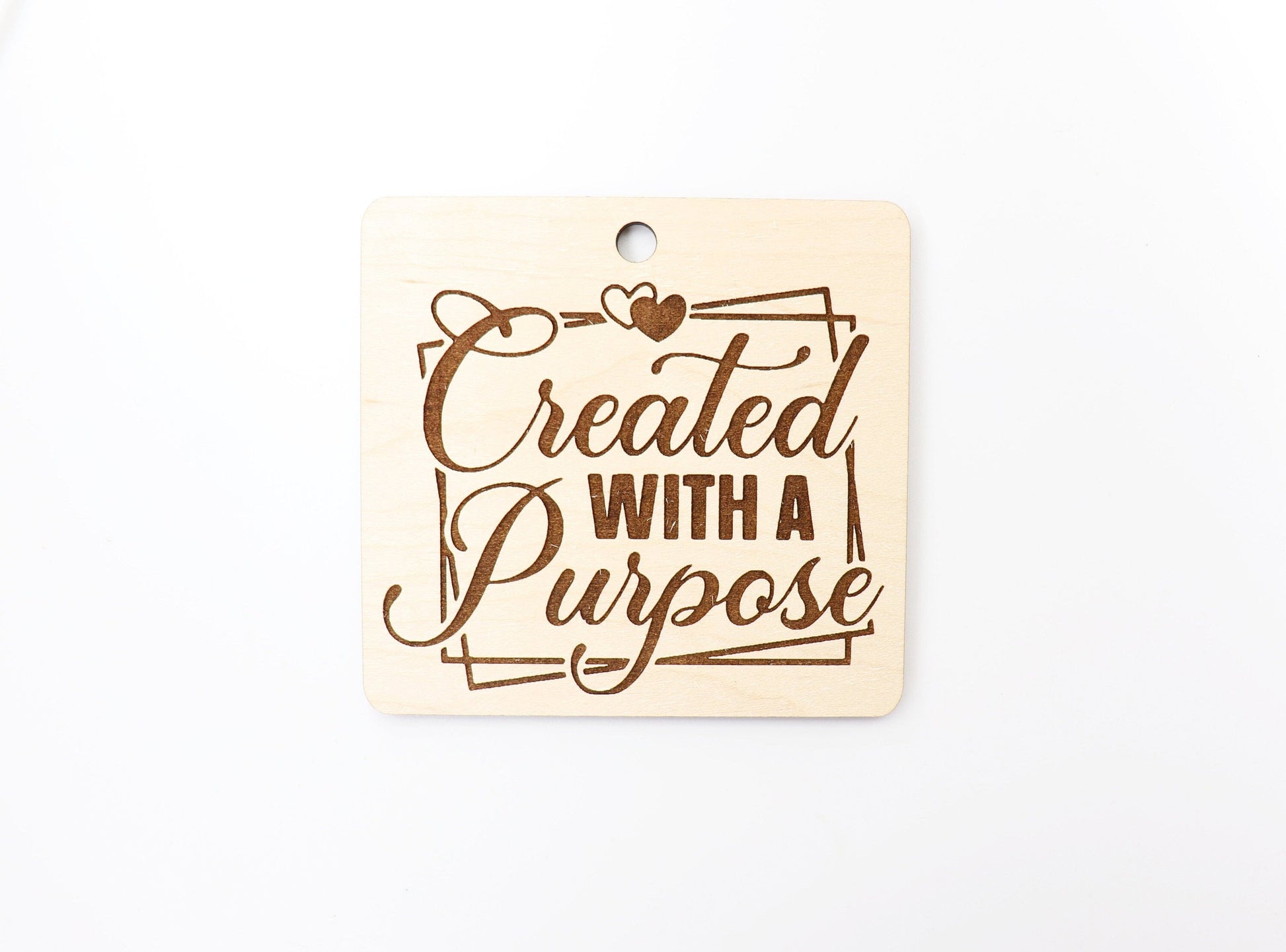 Created with a purpose car charm blank, wood blanks