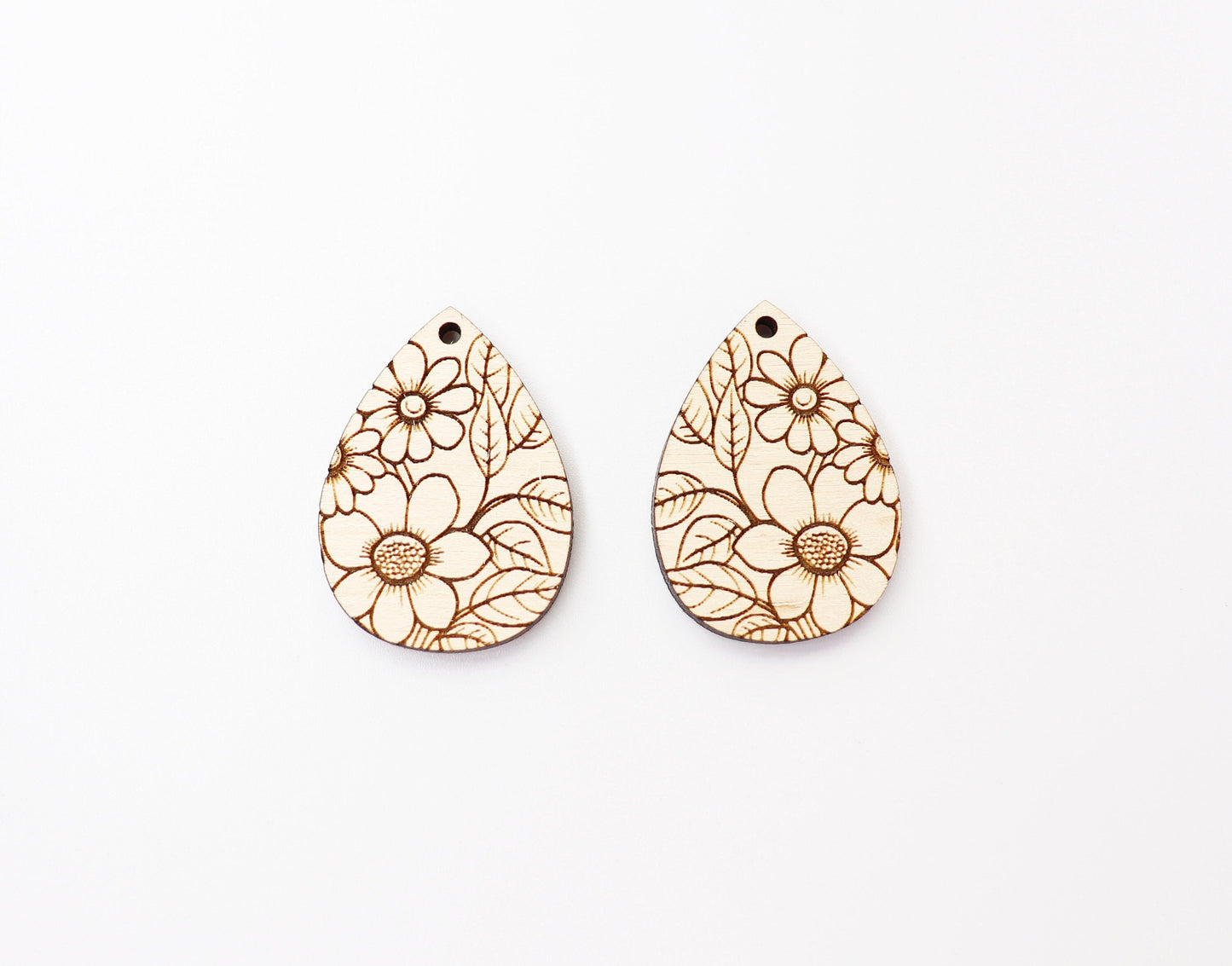 Floral earring blanks, DIY earrings, earring blanks