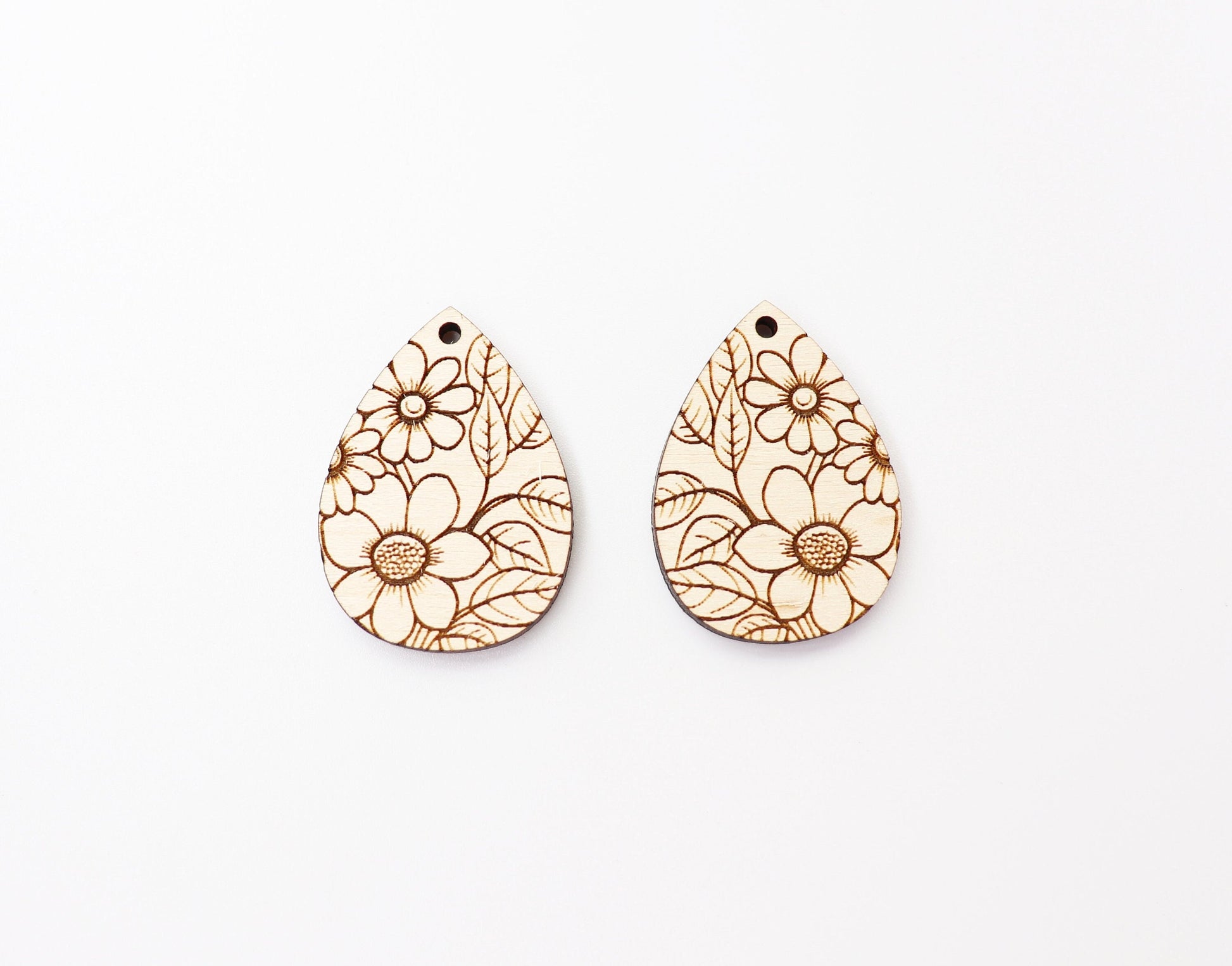 Floral earring blanks, DIY earrings, earring blanks