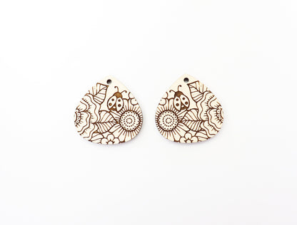 Flower earring blanks, DIY earrings, earring blanks