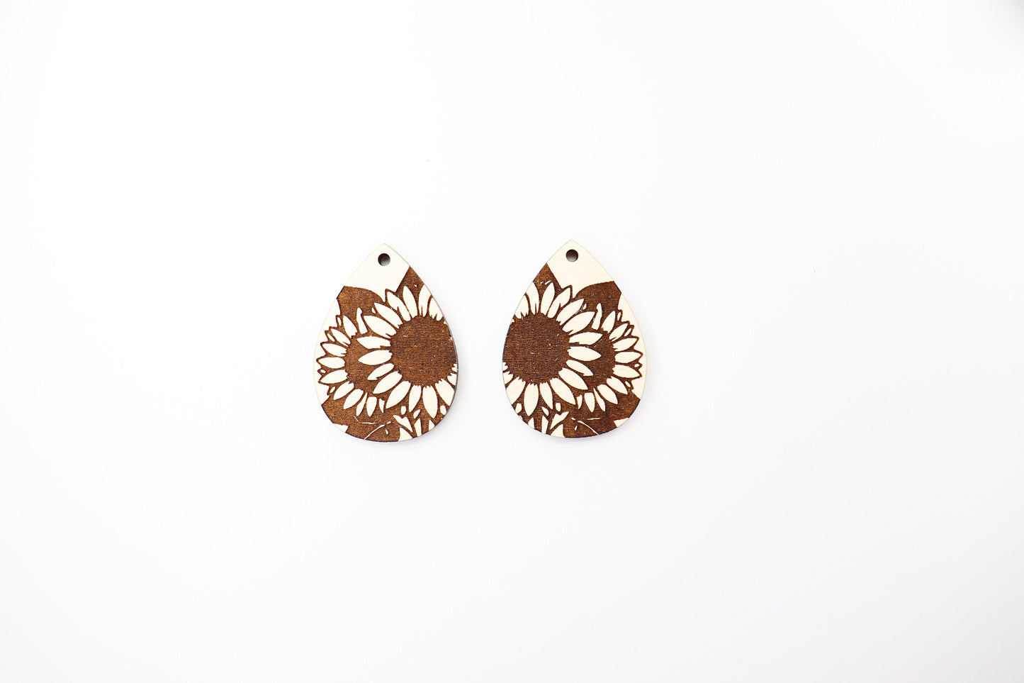 Sunflower earring blanks, DIY earrings