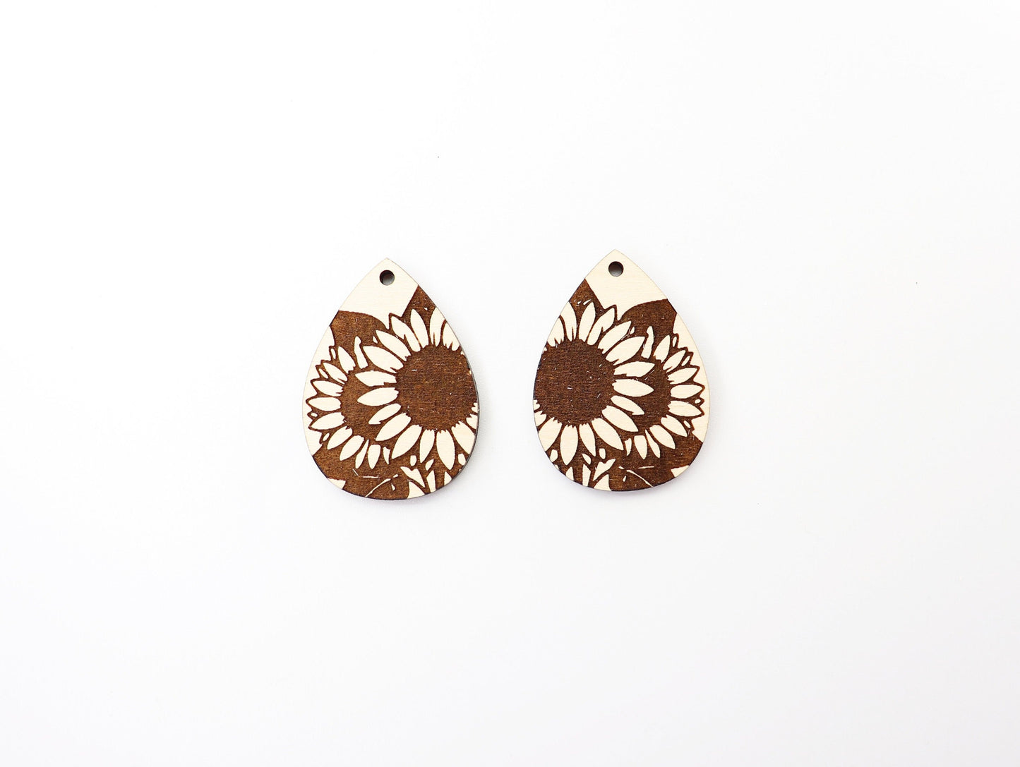 Sunflower earring blanks, DIY earrings