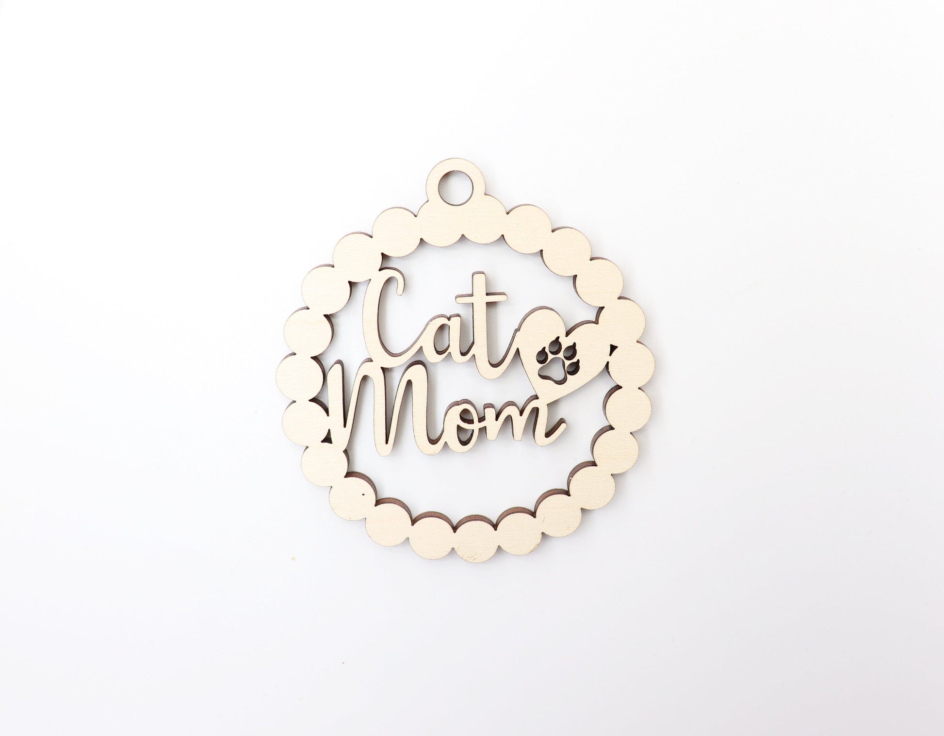 Dog mom car charm, wood blanks, wood cutouts