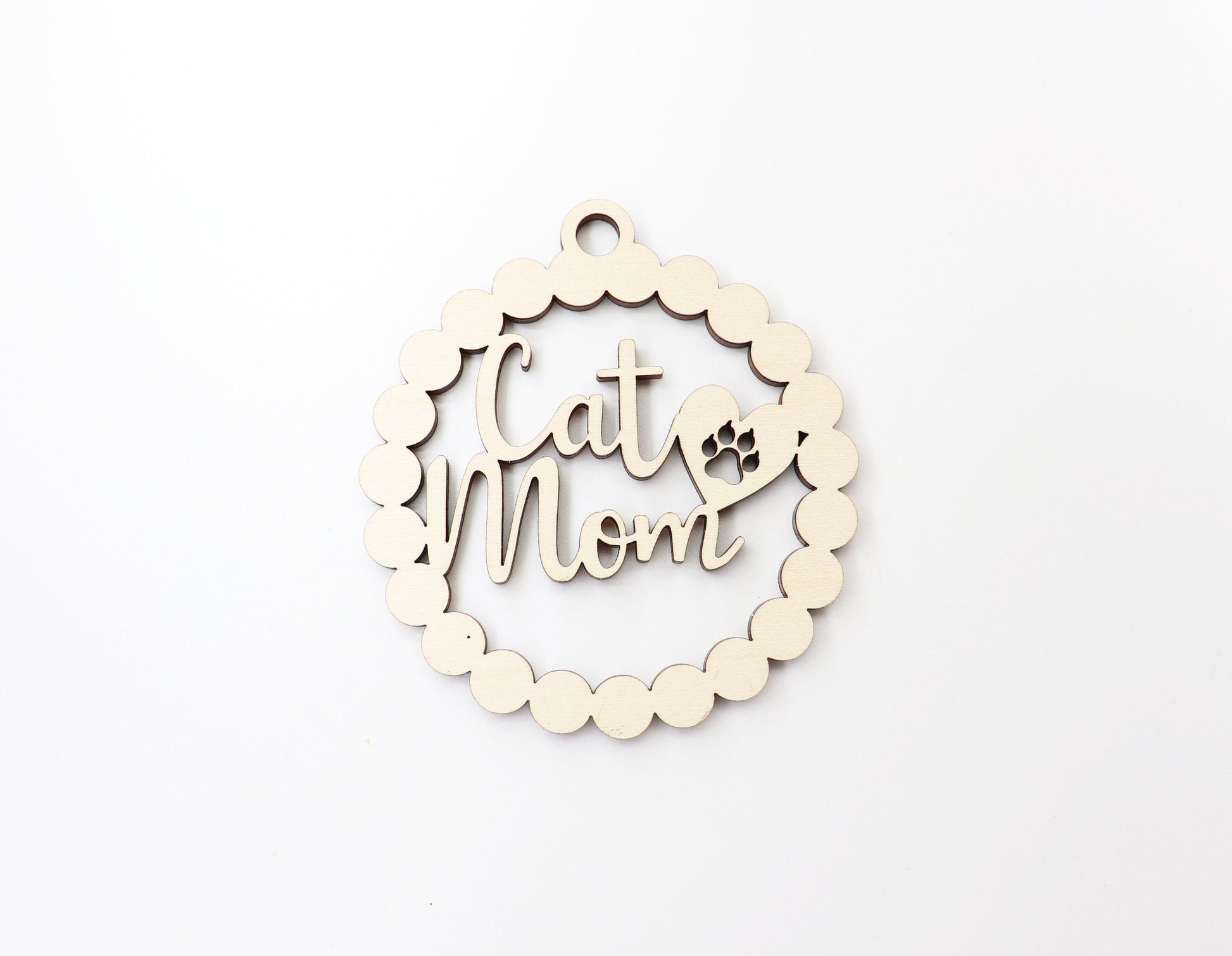 Dog mom car charm, wood blanks, wood cutouts