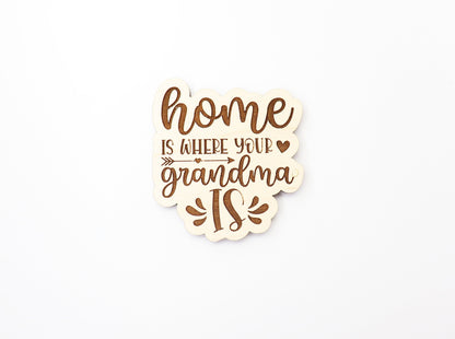 Grandma Magnet blanks, DIY magnet, wood blanks