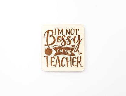 Teacher Magnet blanks, DIY magnet, wood blanks