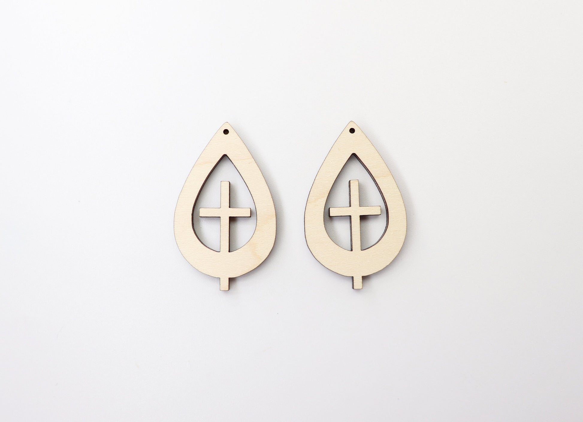 Cross teardrop blanks, earring blanks